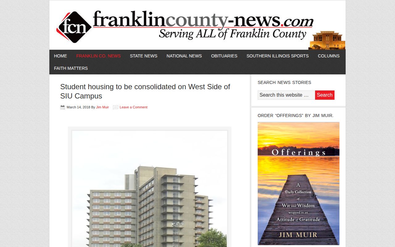 Franklin County News multi-day archive for arrest report research