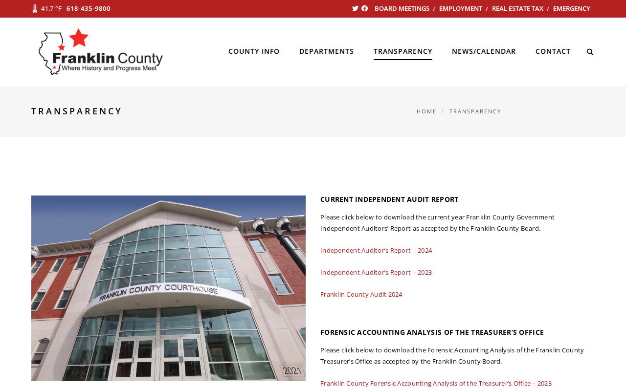 Franklin County Illinois transparency and Freedom of Information Act webpage